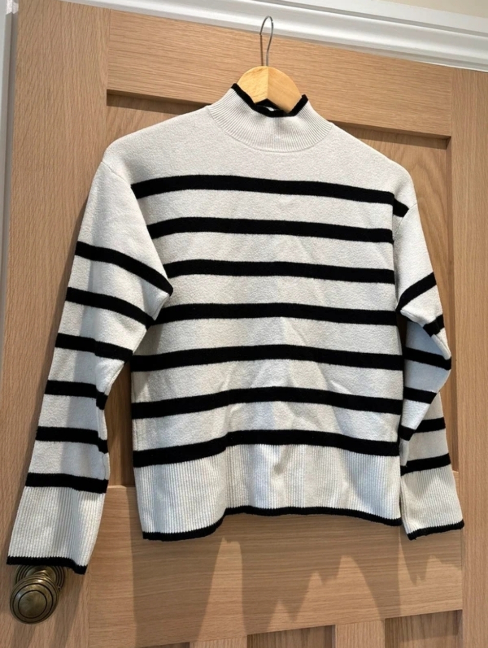 Striped Black and White Knit Sweater
